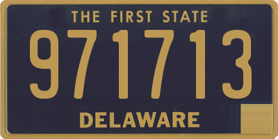 DE license plate 971713