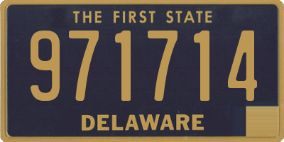 DE license plate 971714