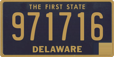 DE license plate 971716