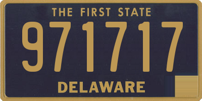 DE license plate 971717