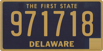 DE license plate 971718