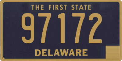 DE license plate 97172