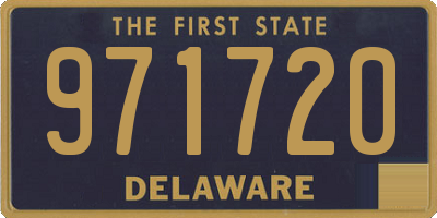 DE license plate 971720