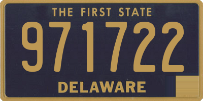 DE license plate 971722