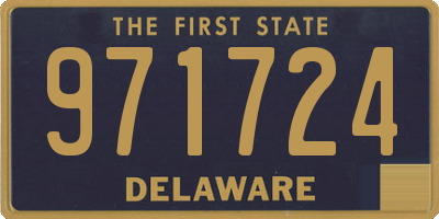 DE license plate 971724