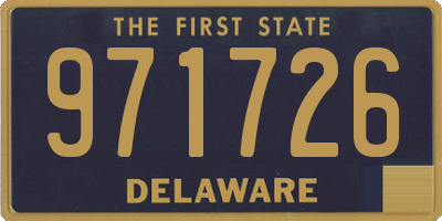 DE license plate 971726