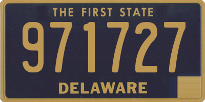 DE license plate 971727