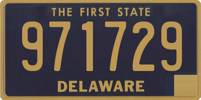 DE license plate 971729