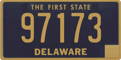 DE license plate 97173