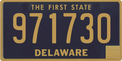 DE license plate 971730