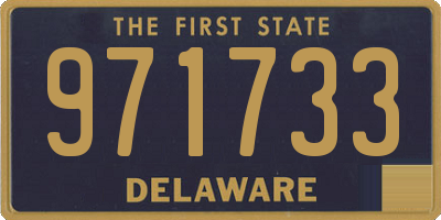 DE license plate 971733