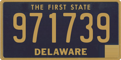 DE license plate 971739