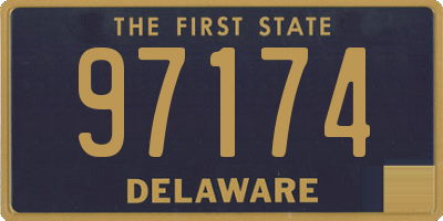 DE license plate 97174