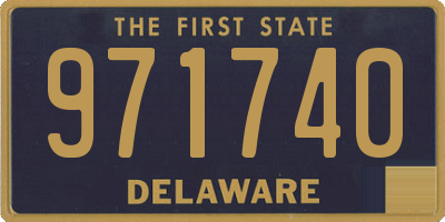 DE license plate 971740