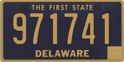 DE license plate 971741