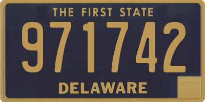 DE license plate 971742