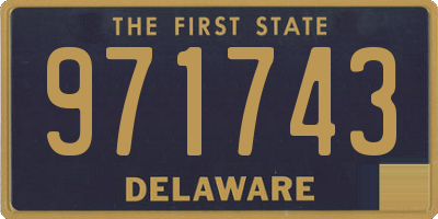 DE license plate 971743