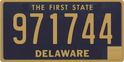 DE license plate 971744