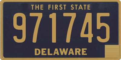 DE license plate 971745