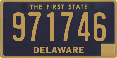 DE license plate 971746