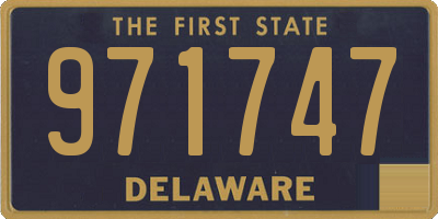 DE license plate 971747