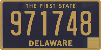 DE license plate 971748