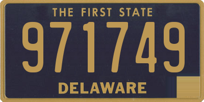 DE license plate 971749