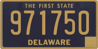 DE license plate 971750