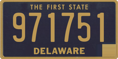 DE license plate 971751