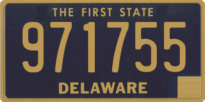 DE license plate 971755