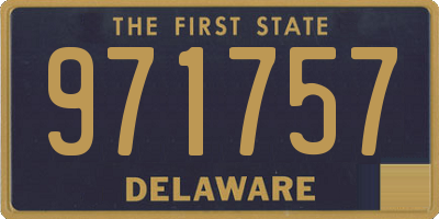 DE license plate 971757