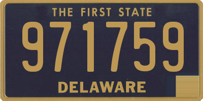 DE license plate 971759