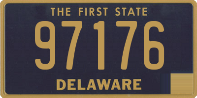 DE license plate 97176