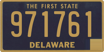 DE license plate 971761