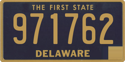 DE license plate 971762