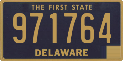 DE license plate 971764