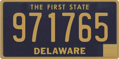 DE license plate 971765