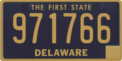 DE license plate 971766