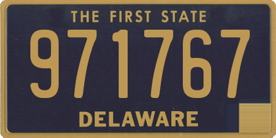 DE license plate 971767