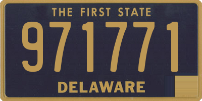 DE license plate 971771