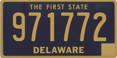 DE license plate 971772