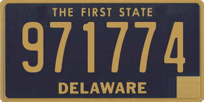 DE license plate 971774