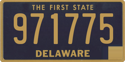 DE license plate 971775