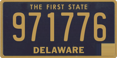 DE license plate 971776