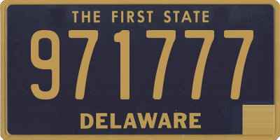 DE license plate 971777