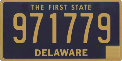 DE license plate 971779