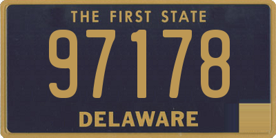 DE license plate 97178