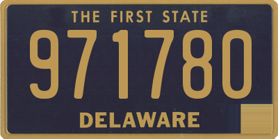 DE license plate 971780