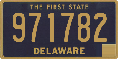 DE license plate 971782