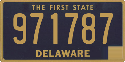 DE license plate 971787